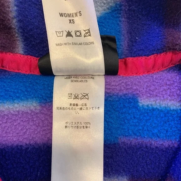 Patagonia Lightweight Synchilla Snap-T Fleece Pullover Purple Blue Aztec print - Picture 14 of 17